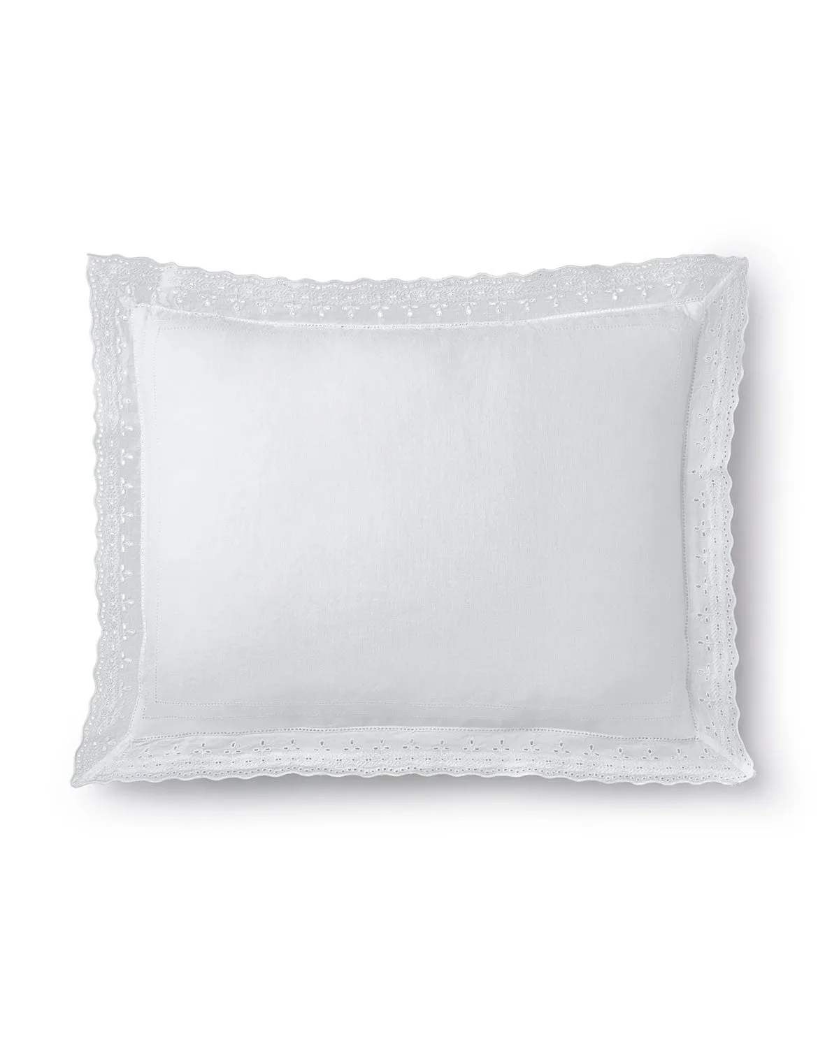 15 X 20 WHITE PILLOW WITH EYELET FLANGE