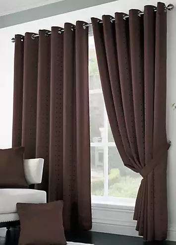 Alan Symonds Madison Lined Pair of Eyelet Curtains | Kaleidoscope