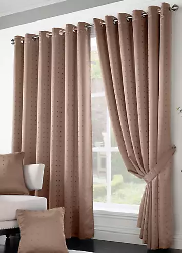 Alan Symonds Madison Lined Pair of Eyelet Curtains | Kaleidoscope