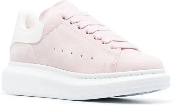 Alexander McQueen Oversized lace-up sneakers Pink