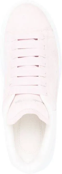 Alexander McQueen Oversized lace-up sneakers Pink