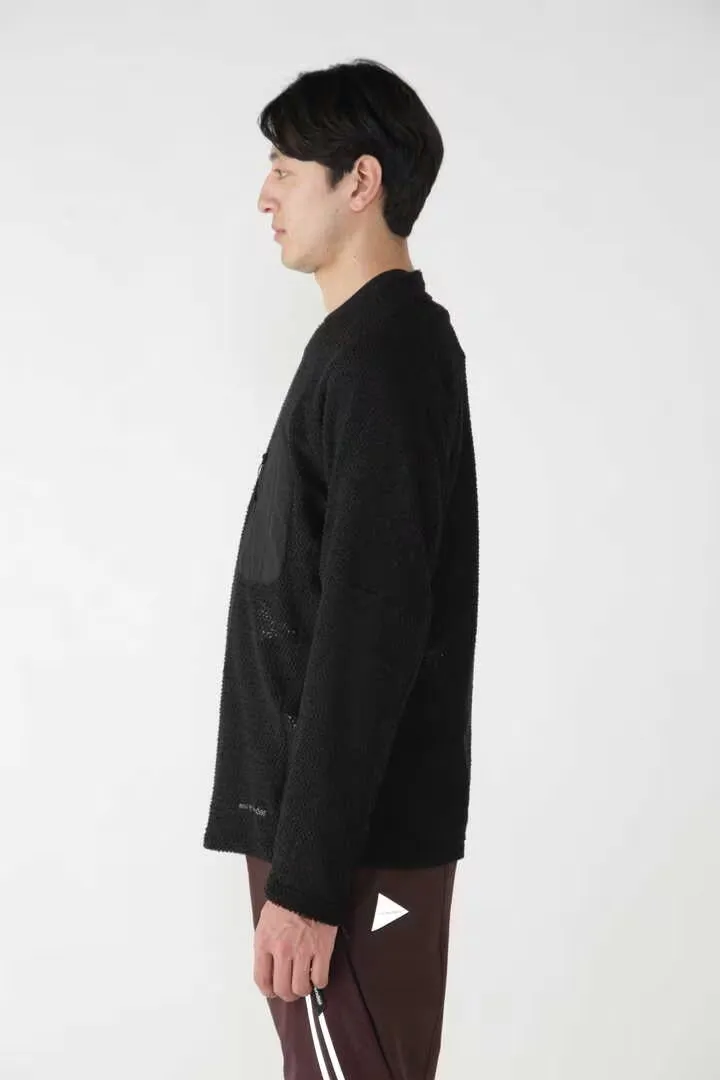 and wander   Alpha Direct Pullover Black (men)