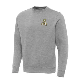 Antigua Appalachian State Mountaineers Heather Gray Big & Tall Victory Pullover Sweatshirt