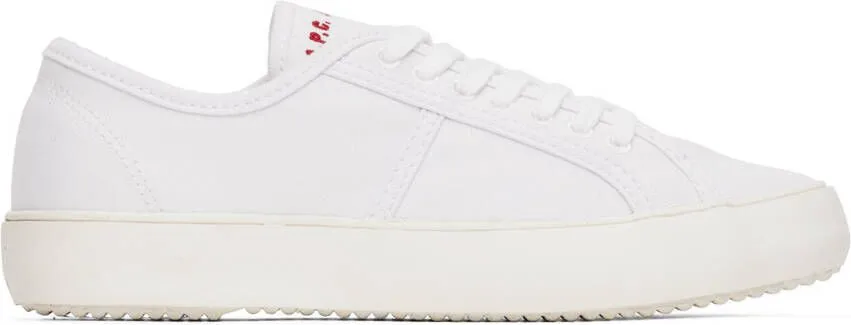 A.P.C. White Jane Birkin Edition Jane Sneakers