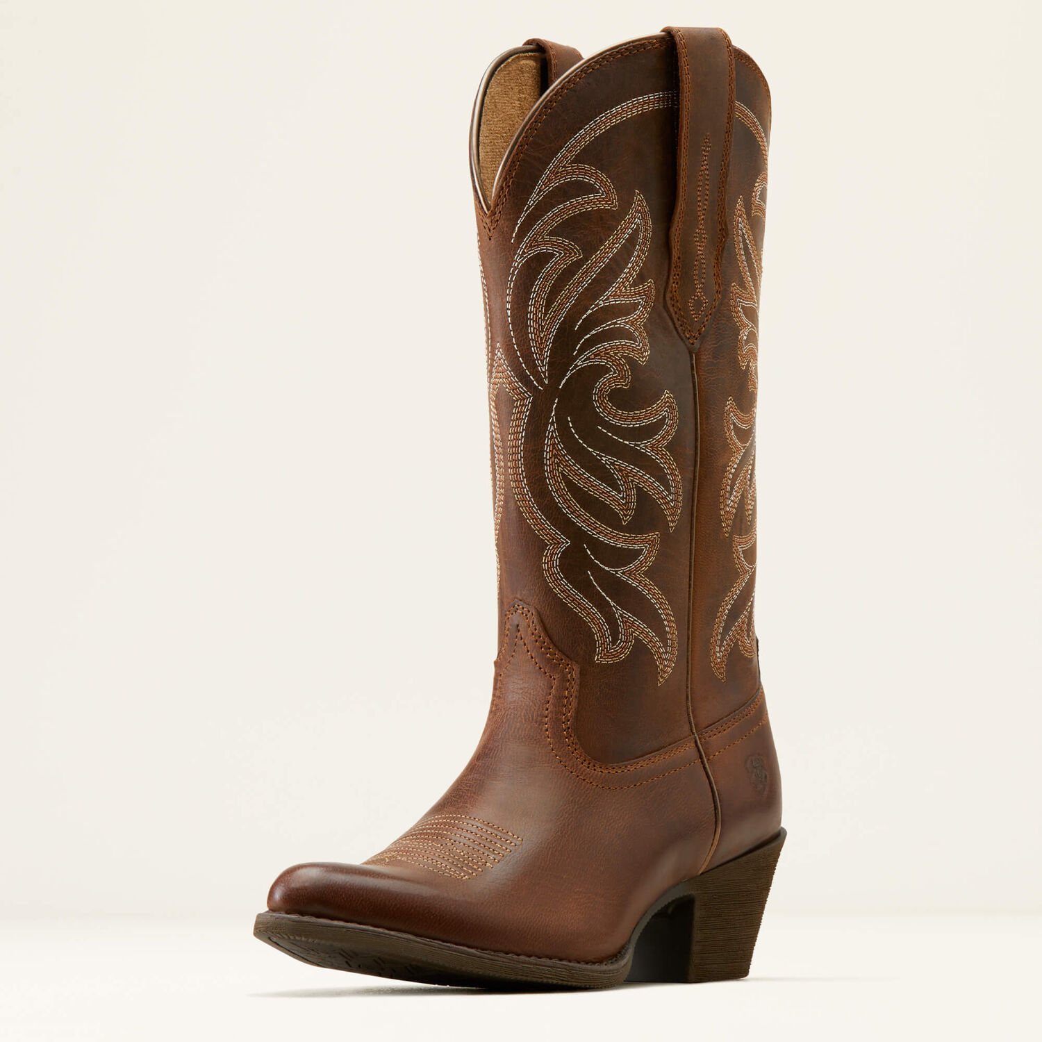 Ariat Women's Heritage J Toe Stretchfit Western Boot in Sassy Brown