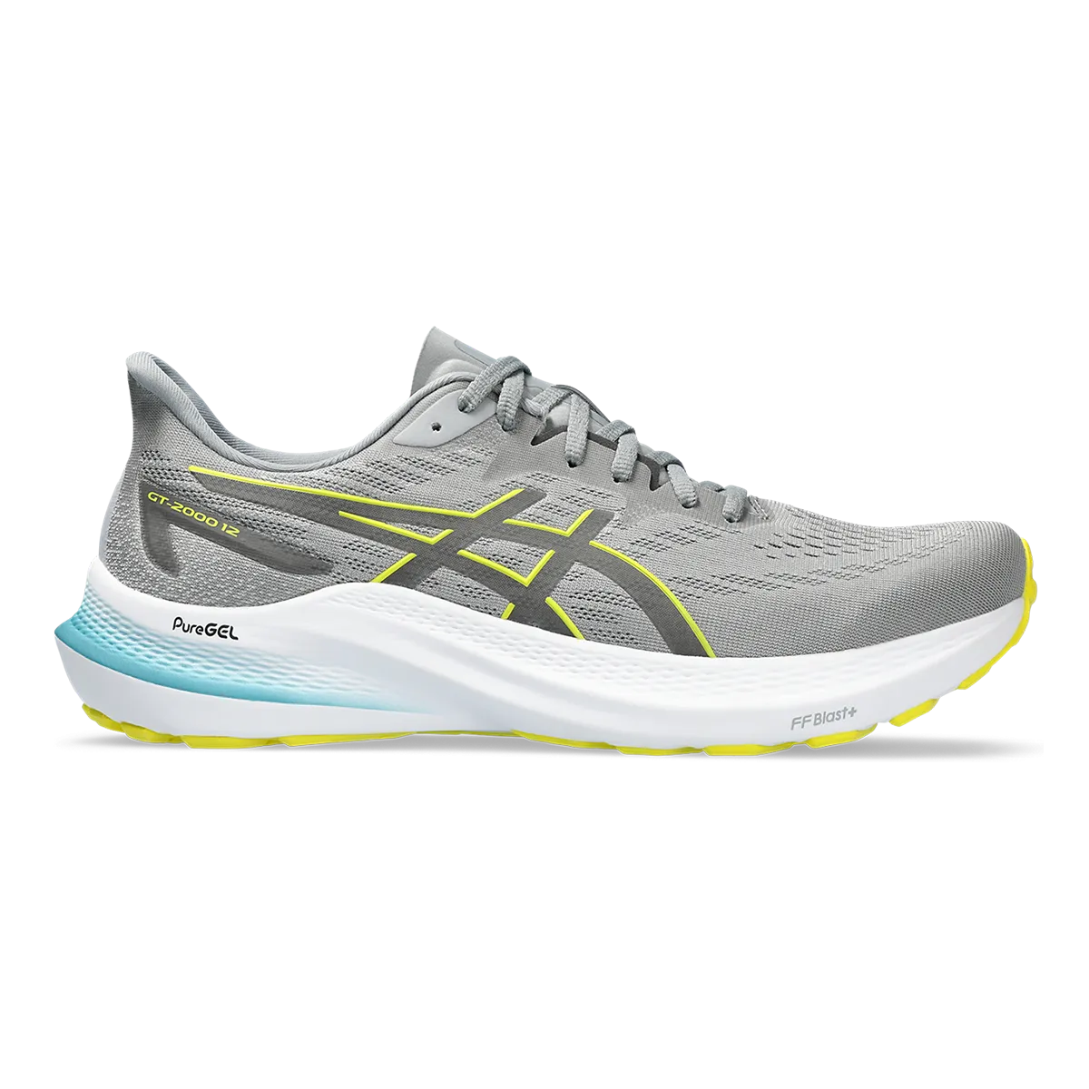 Asics GT 2000 12 - Sheet Rock - Bright Yellow