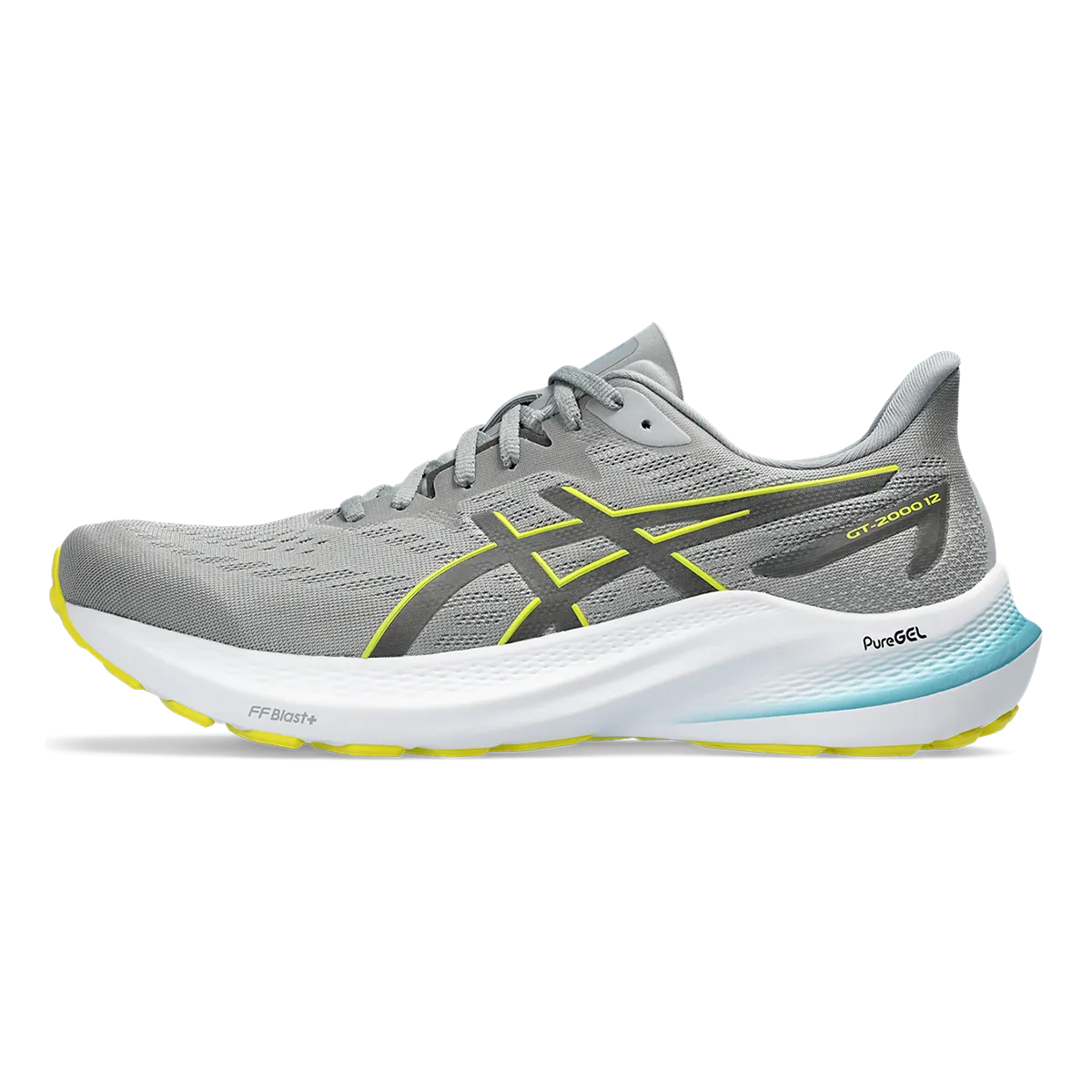 Asics GT 2000 12 - Sheet Rock - Bright Yellow