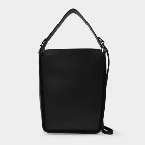 Balenciaga  Tote N-S S in Black Grained Leather