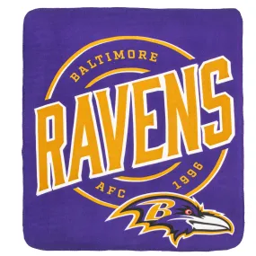 Baltimore Ravens 50 x 60 Campaign Fleece Throw Blanket