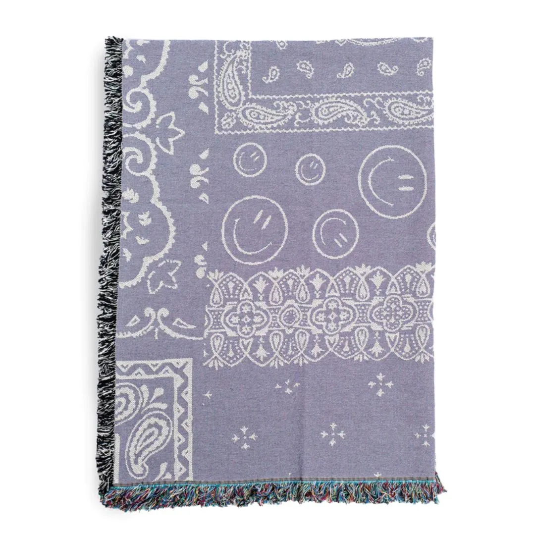 Bandana Throw Blanket (Periwinkle)