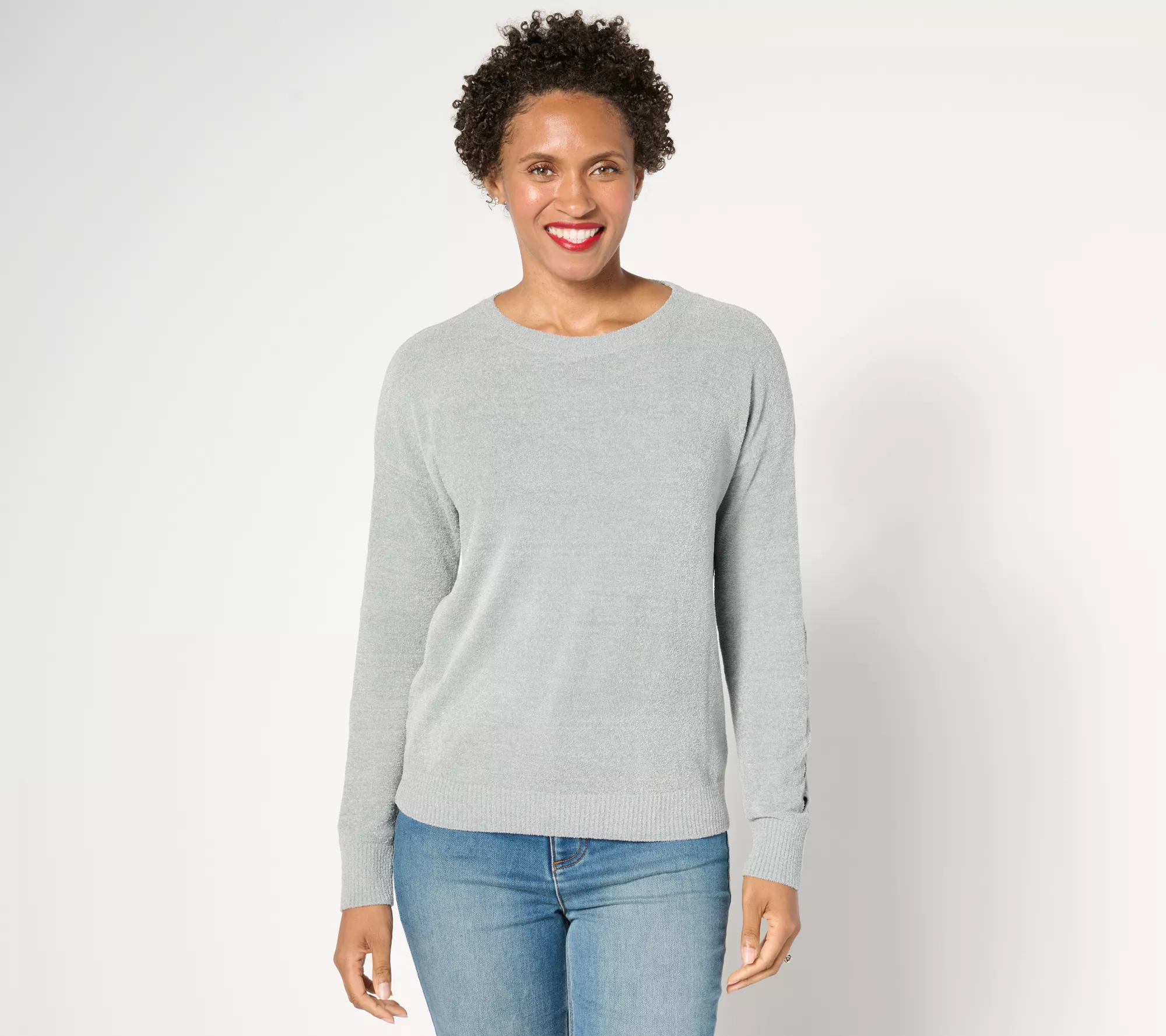 Barefoot Dreams CozyChic Ultra Lite Sleeve Detail Pullover