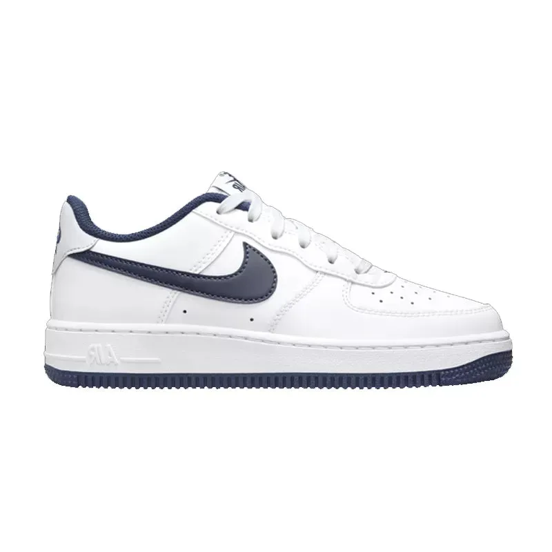 Baskets Nike Air Force 1 (Gs) - Blanc Bleu - Femme