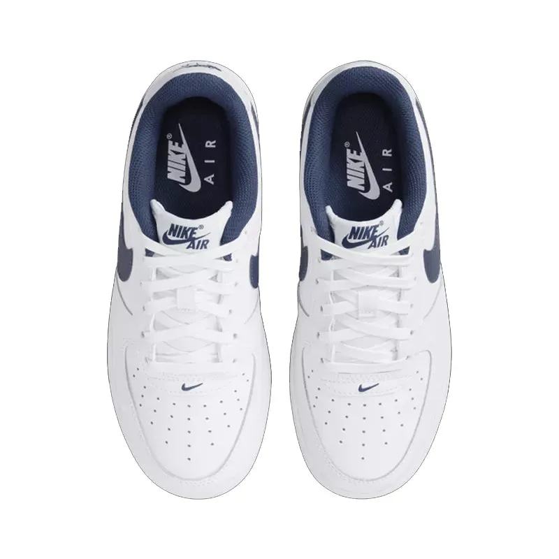 Baskets Nike Air Force 1 (Gs) - Blanc Bleu - Femme