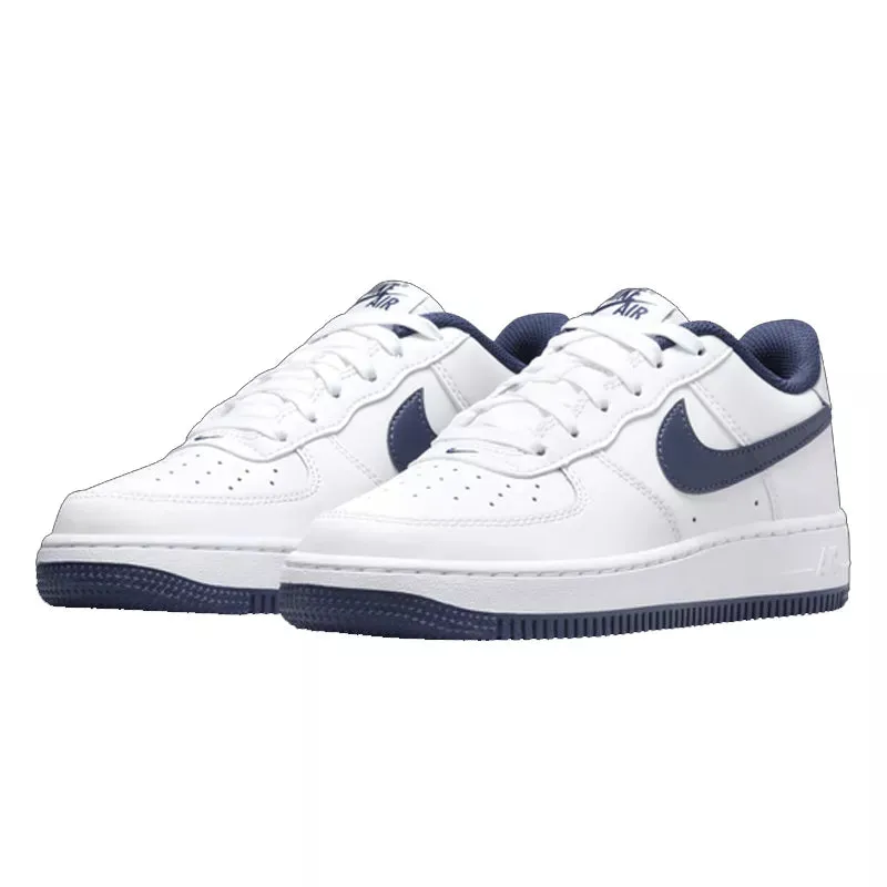 Baskets Nike Air Force 1 (Gs) - Blanc Bleu - Femme