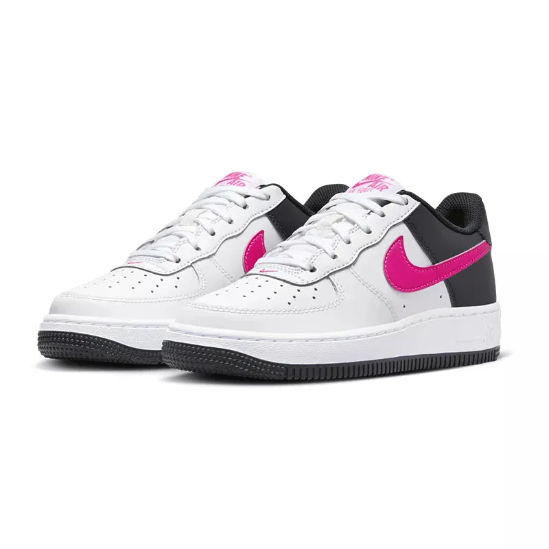 Baskets Nike Air Force 1 Junior - Blanc Et Rose - Femme