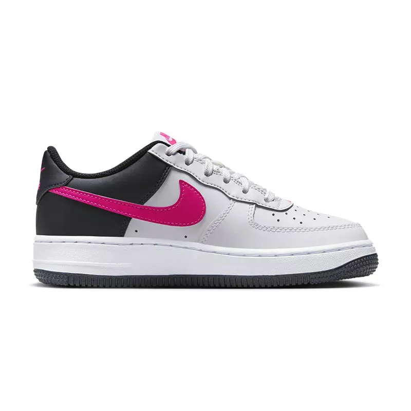 Baskets Nike Air Force 1 Junior - Blanc Et Rose - Femme