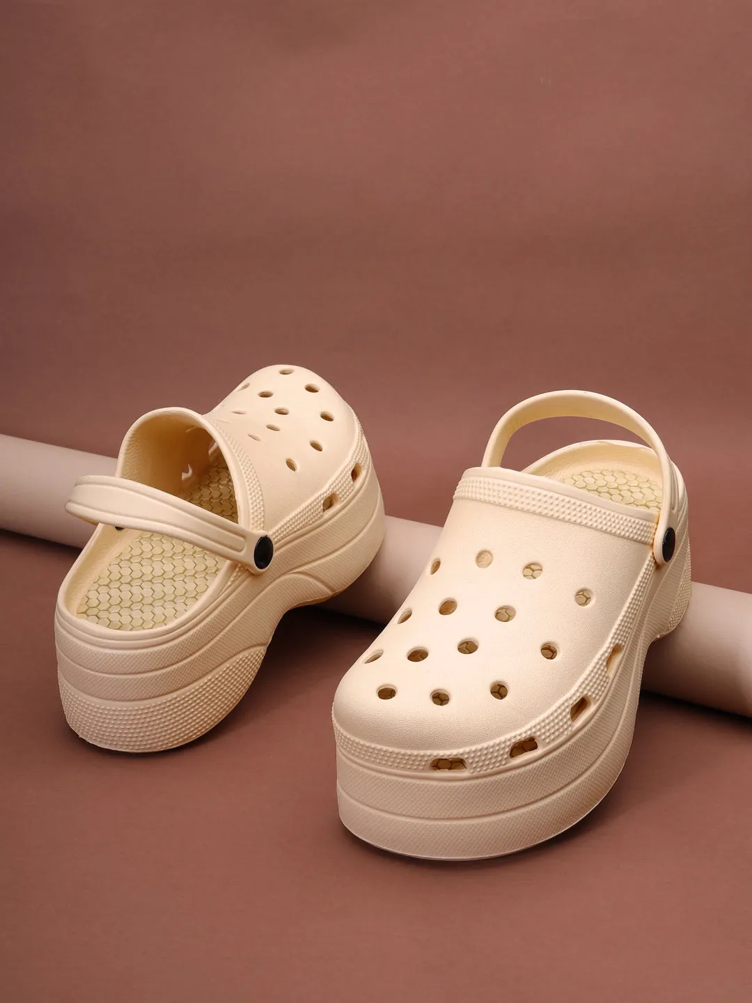 Beige PU Slip-On Croc Flats (TC-RS3581-BEIG)