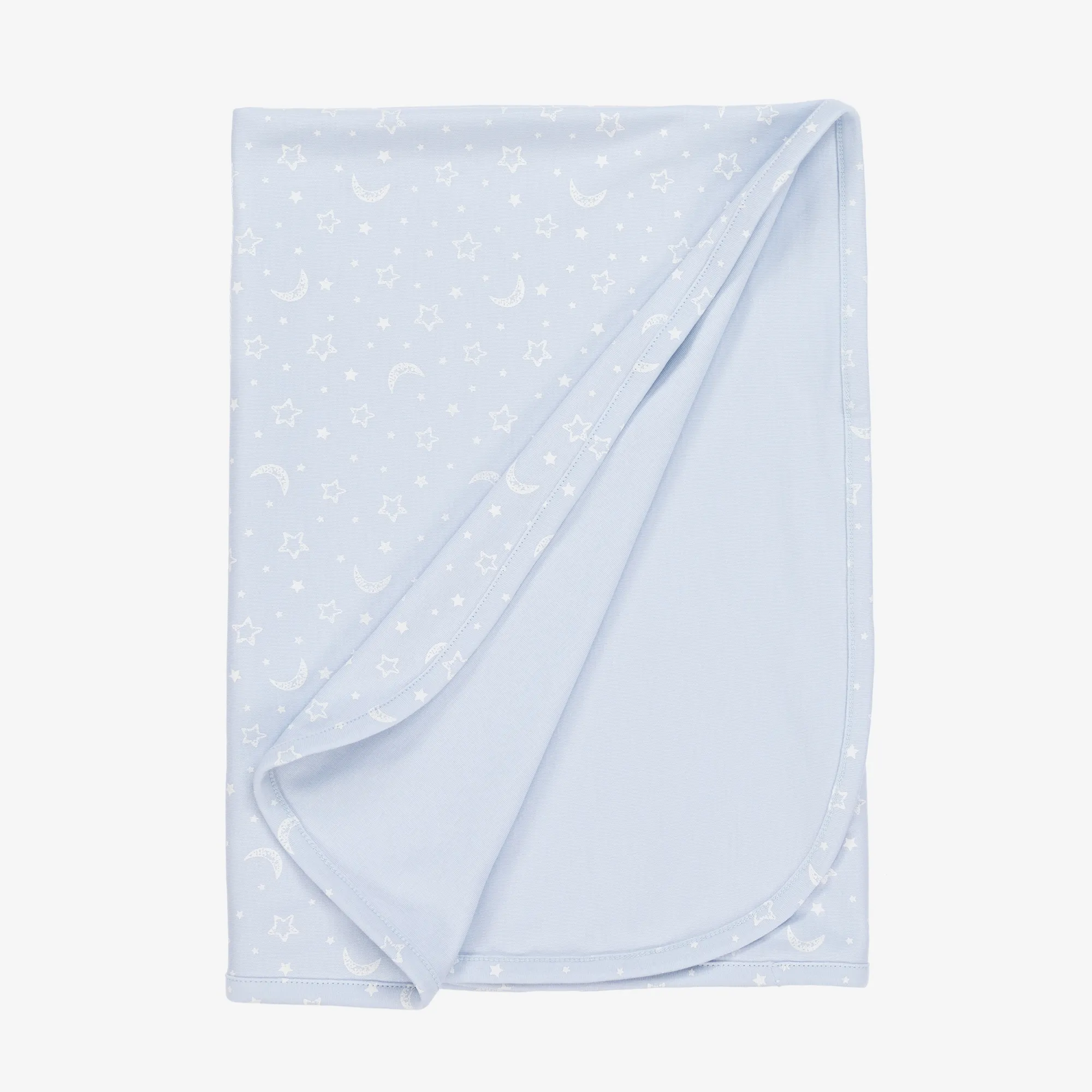 Blue Pima Cotton Crescent Moonlight Blanket (73cm)