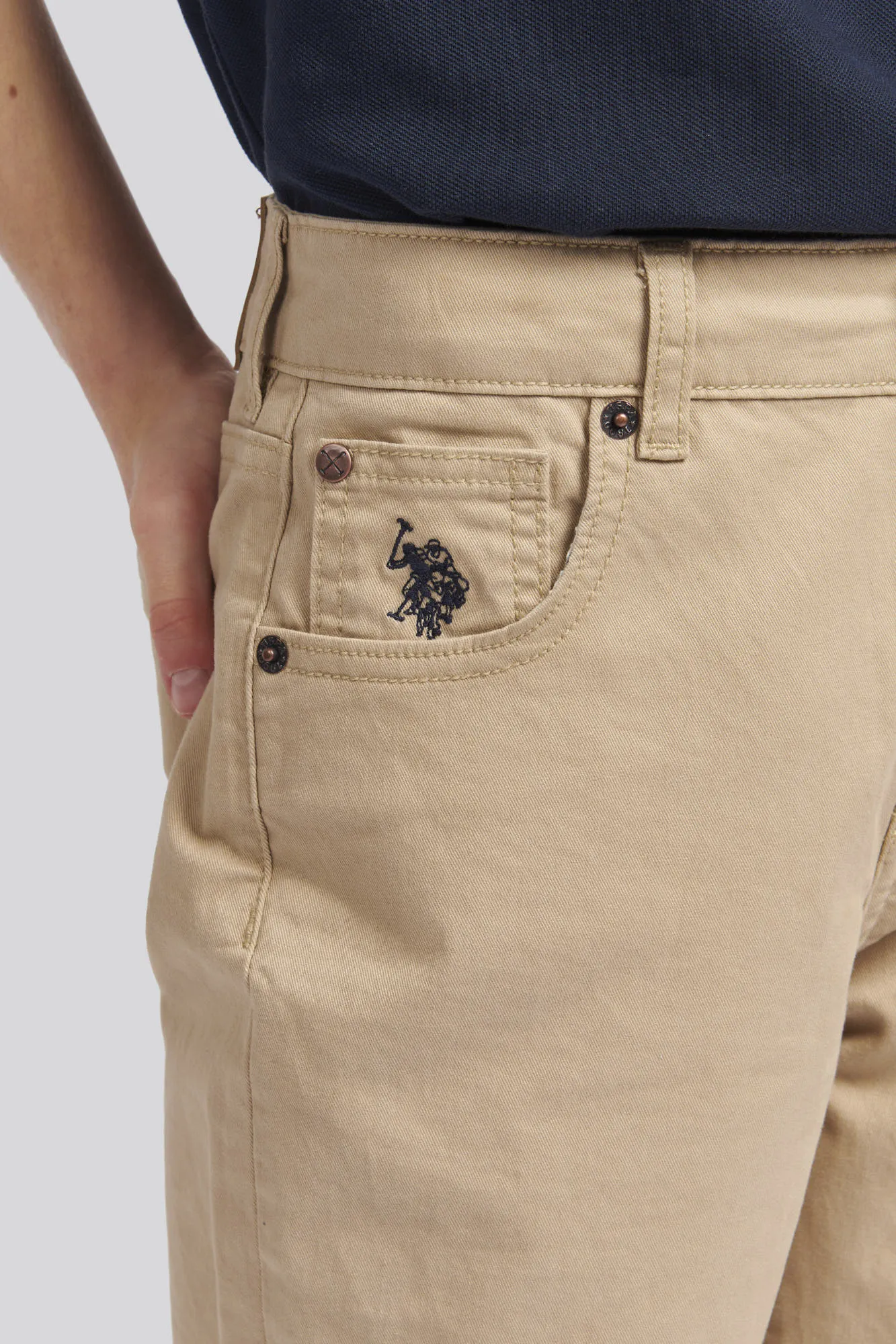 Boys 5 Pocket Trousers in Cornstalk