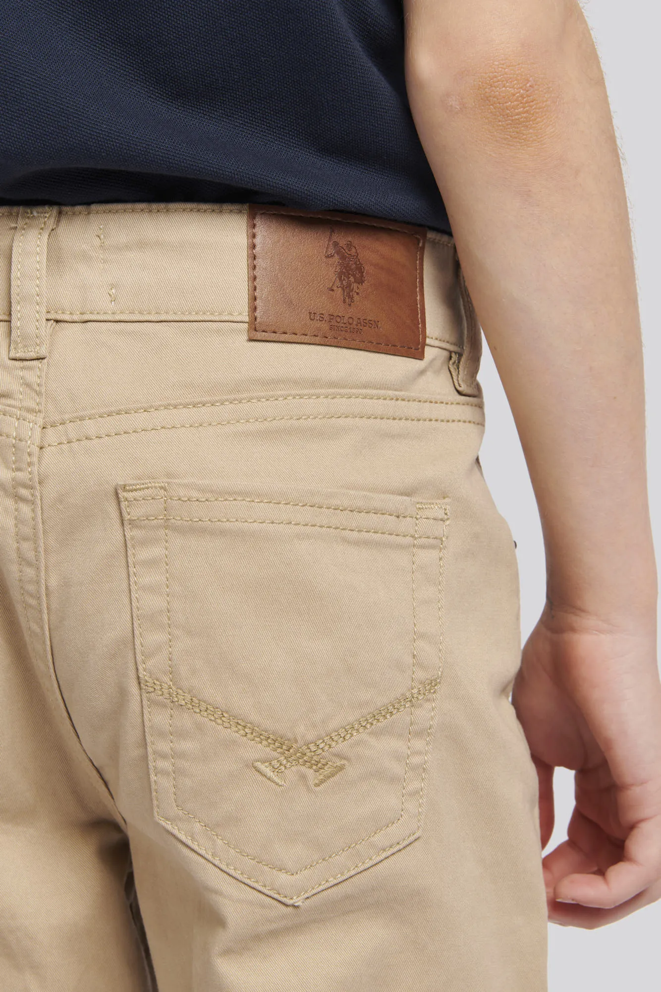 Boys 5 Pocket Trousers in Cornstalk