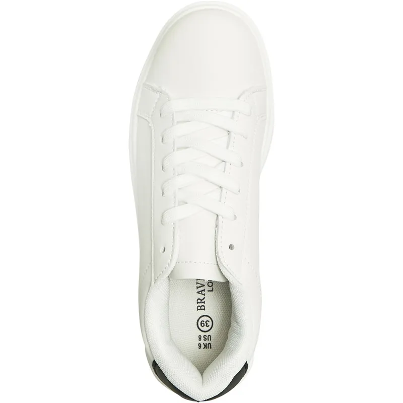 Brave Soul Womens Royal 2 Trainers White/Black