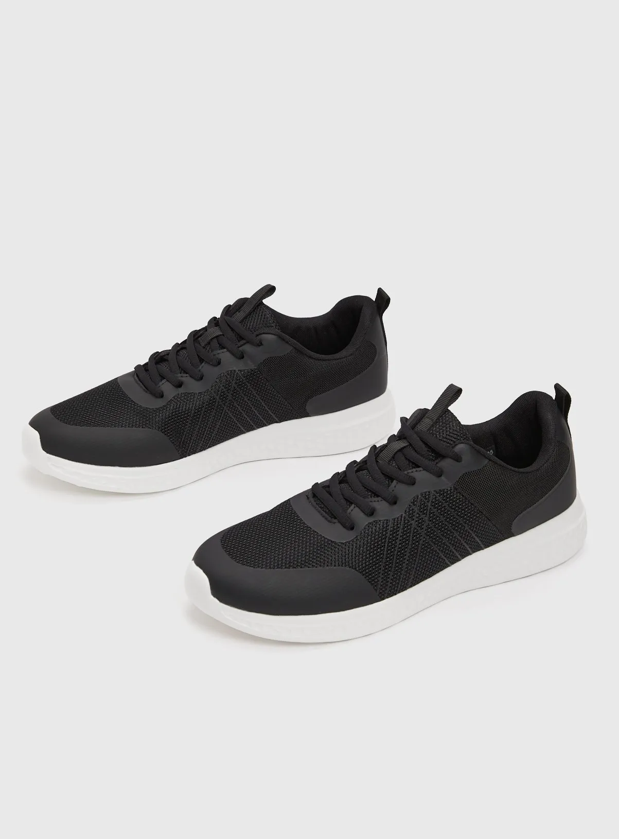 Buy Active Black Lace Up Trainer 6 | Trainers | Tu