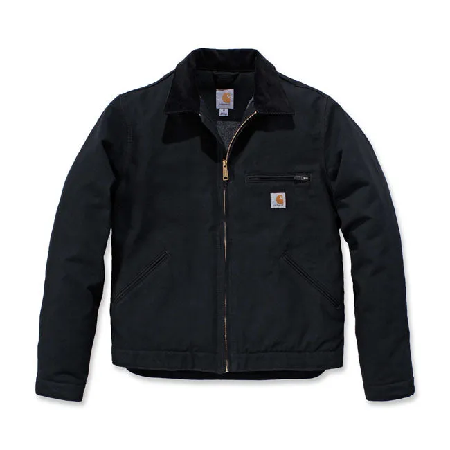 CARHARTT DUCK DETROIT JACKET BLACK