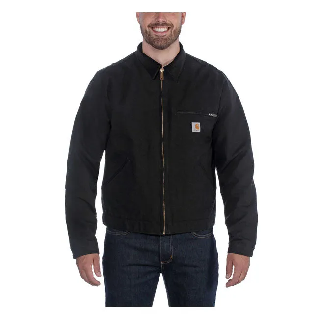 CARHARTT DUCK DETROIT JACKET BLACK