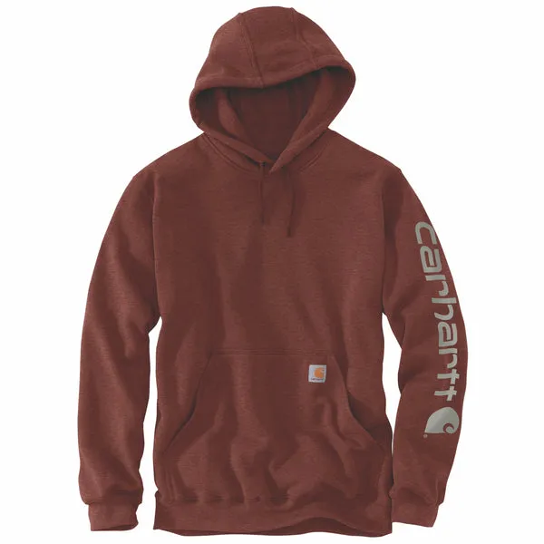 Carhartt Men's Signature Logo Hooded Pullover Sweatshirt