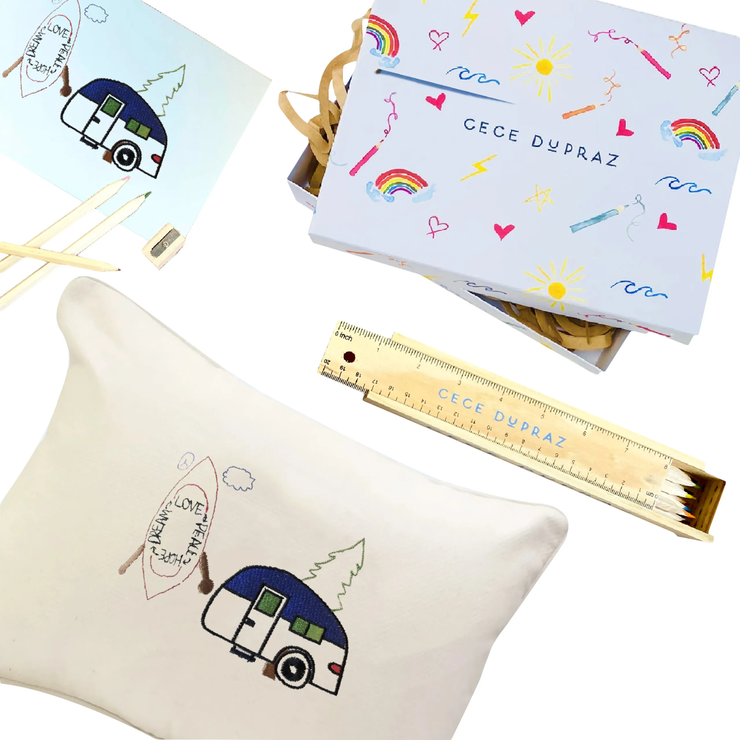 Cece DuPraz Draw Your Own Mini Pillow Gift Set