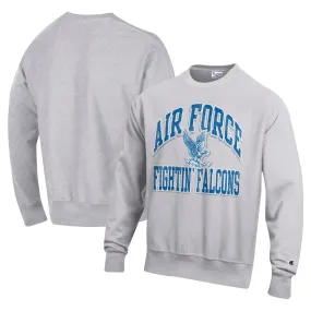 Champion Air Force Falcons Heather Gray Vault Late Night Reverse Weave Pullover Sweatshirt