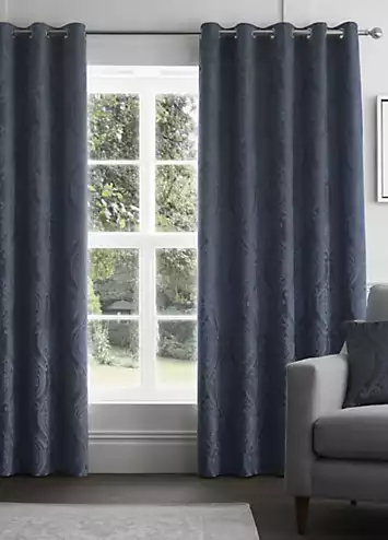 Chateau Pair of Eyelet Lined Curtains | Kaleidoscope