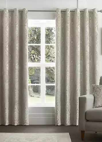 Chateau Pair of Eyelet Lined Curtains | Kaleidoscope