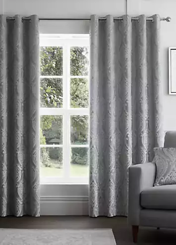 Chateau Pair of Eyelet Lined Curtains | Kaleidoscope