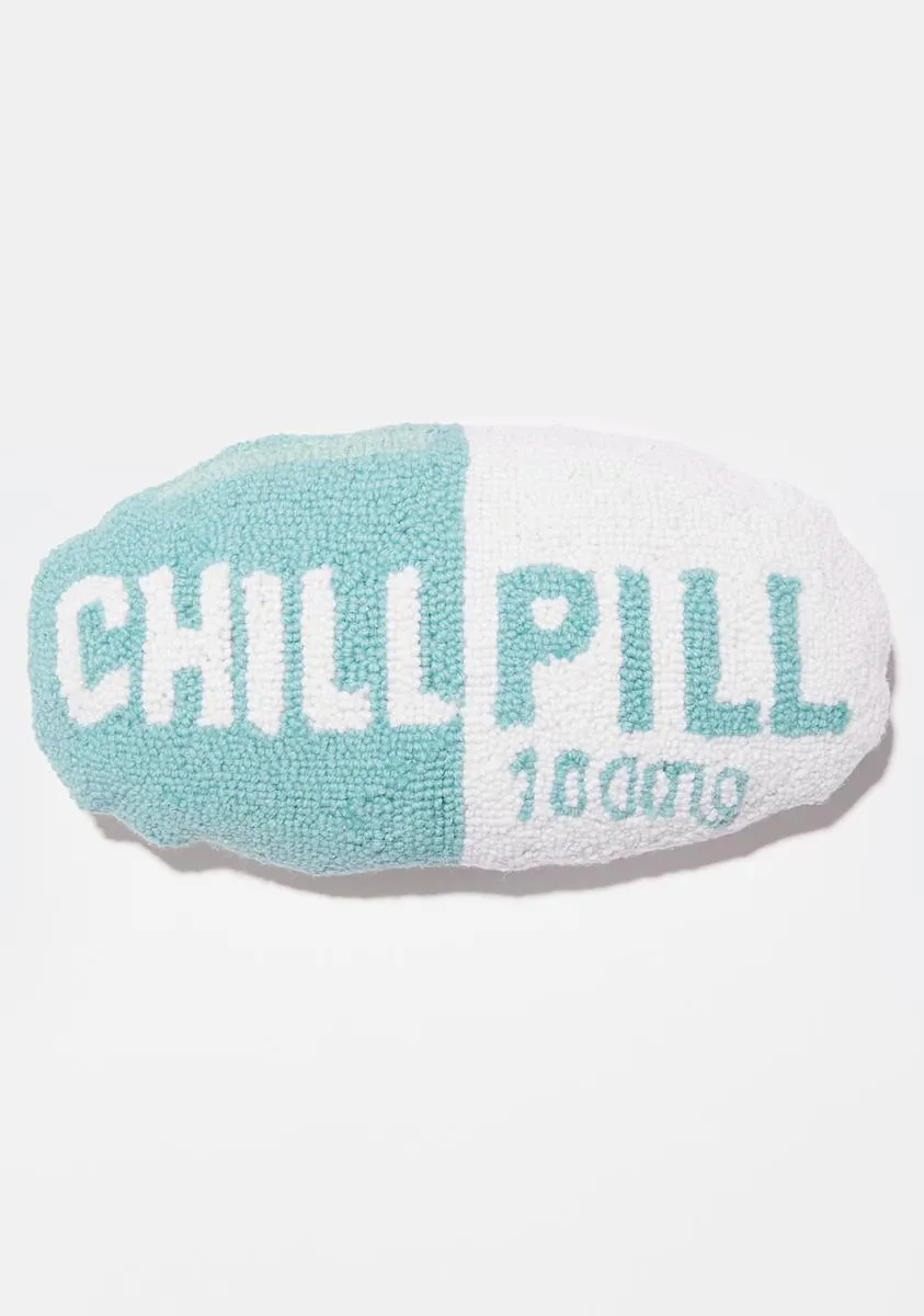 Chill Pill Throw Pillow-