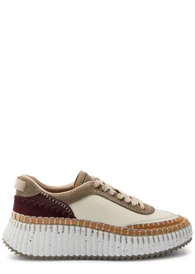 CHLOE Nama panelled leather sneakers -                         -                     -                