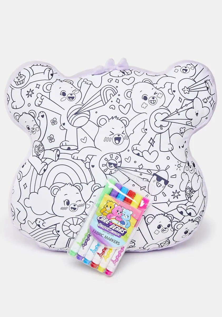 Color Me Care Bears Pillow-