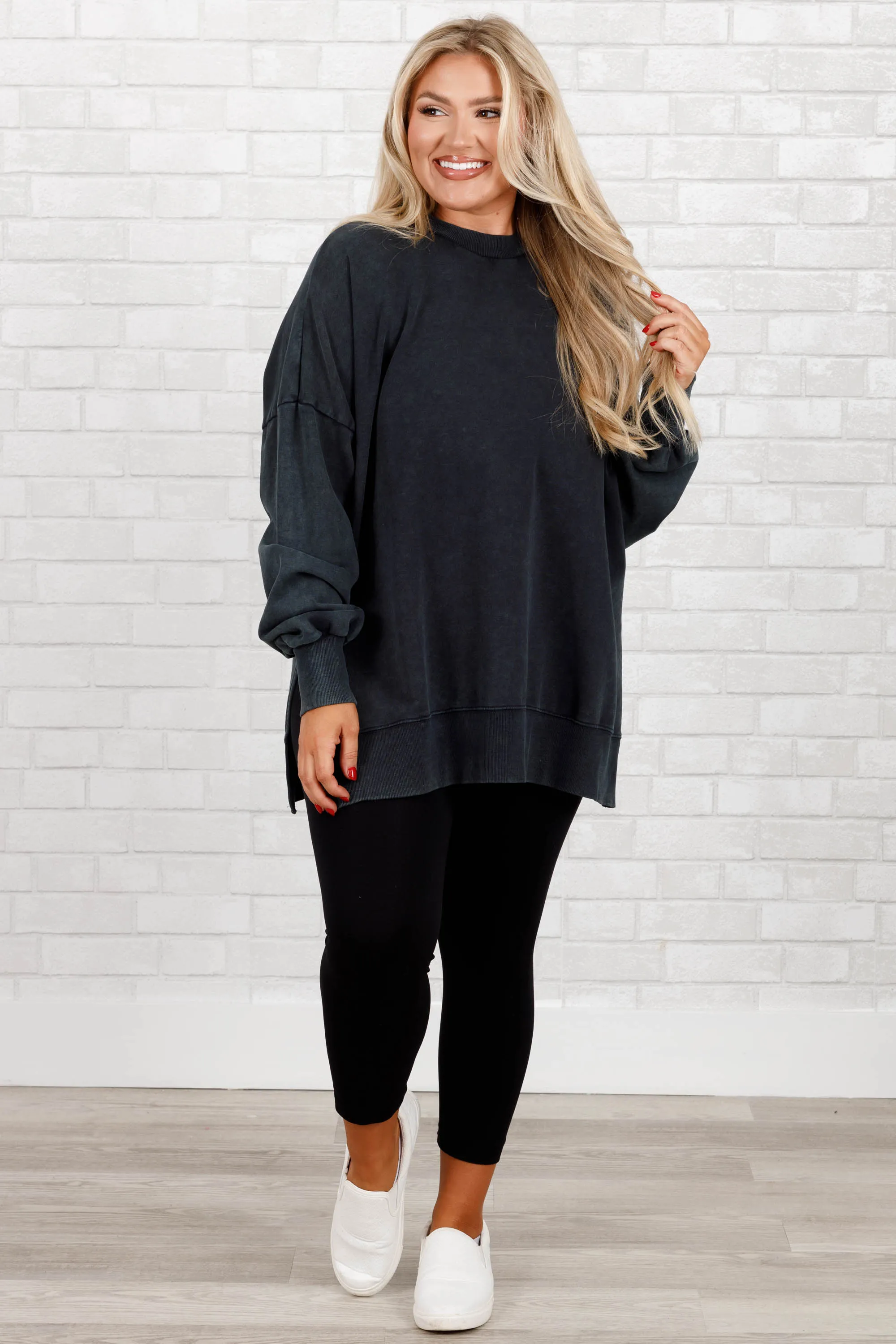 Cozy Pullover, Black