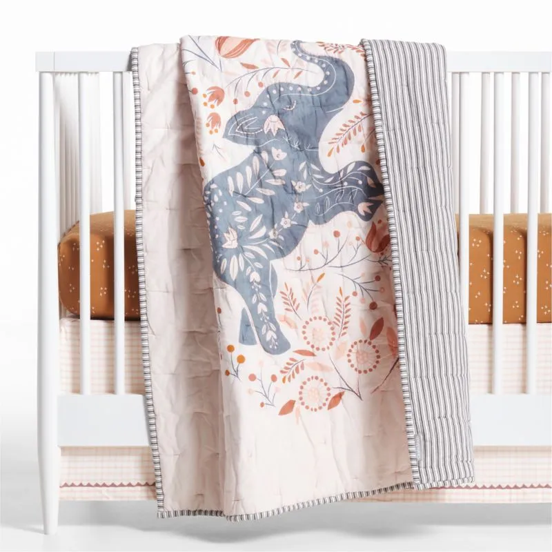 Crate&Barrel Cozy Cloud Twinkle Brulee Brown Washed Organic Cotton Baby Crib Fitted Sheet