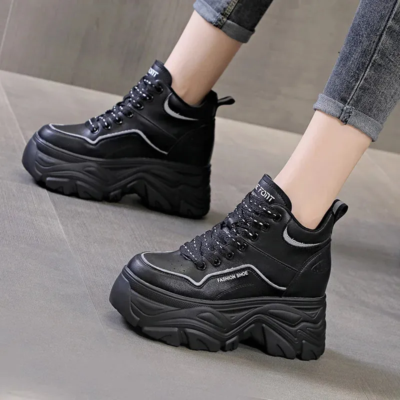 Cyberpunk Black Platform Sneakers