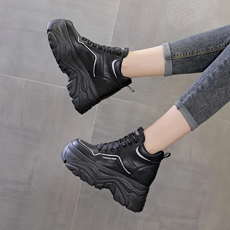 Cyberpunk Black Platform Sneakers