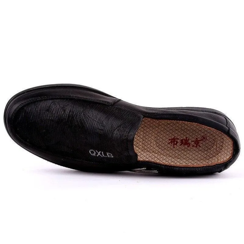 Deerskin Imitation Casual Running Flat Shoes For Men