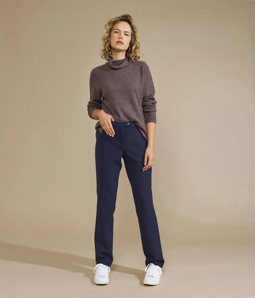 Devernois PILIDUP STRAIGHT STRETCH TROUSERS