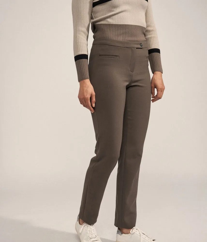 Devernois PILIDUP STRAIGHT STRETCH TROUSERS