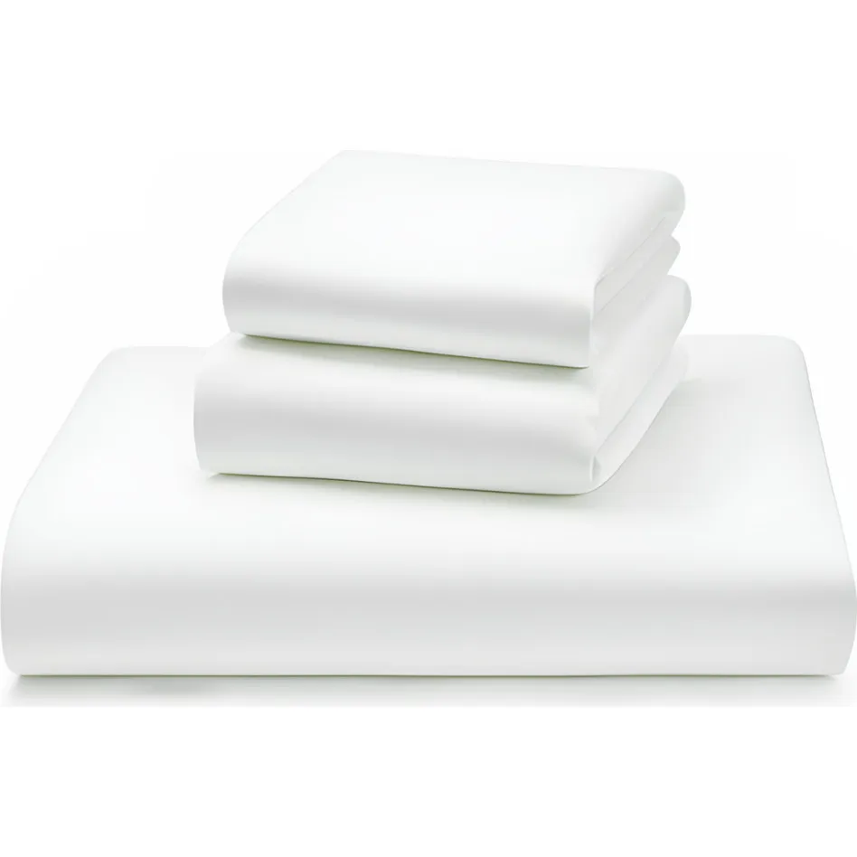 Domani Home Essentials Sateen Fitted Crib Sheet, White