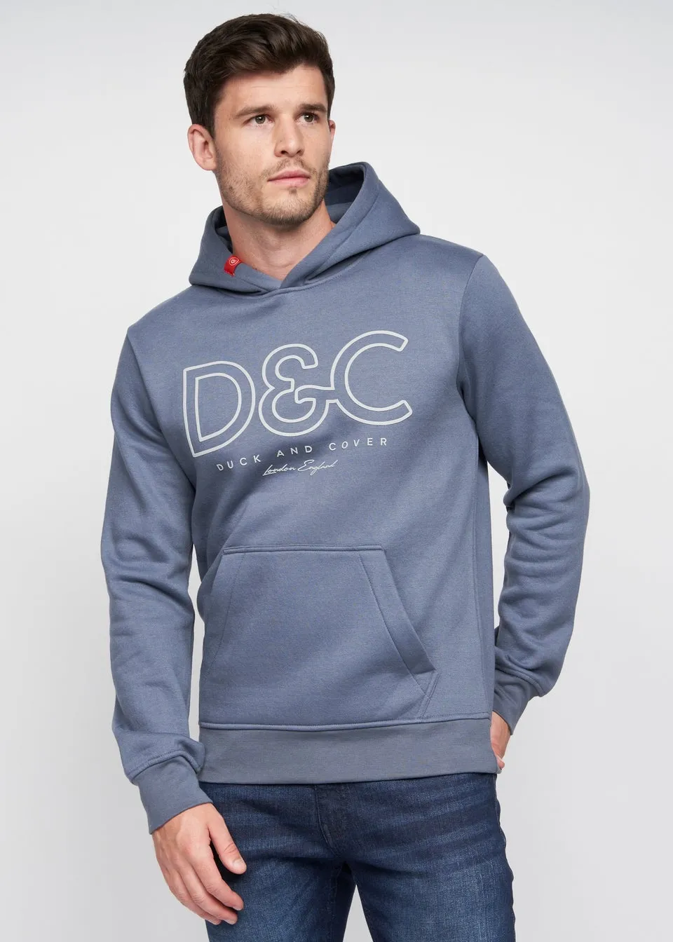 Duck & Cover Denim Blue Icarusa Hoodie