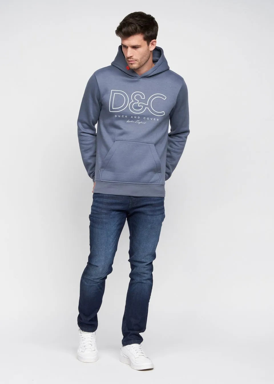 Duck & Cover Denim Blue Icarusa Hoodie