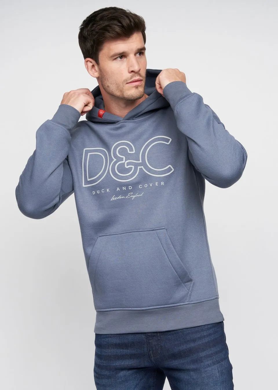 Duck & Cover Denim Blue Icarusa Hoodie