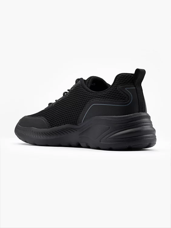 FILA  Black Lace Up Trainers