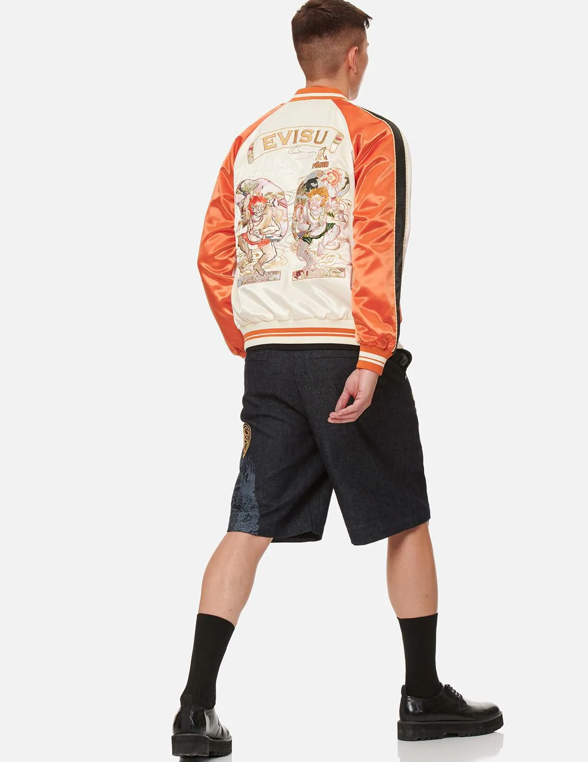 Fujin Twins Embroidered Souvenir Jacket